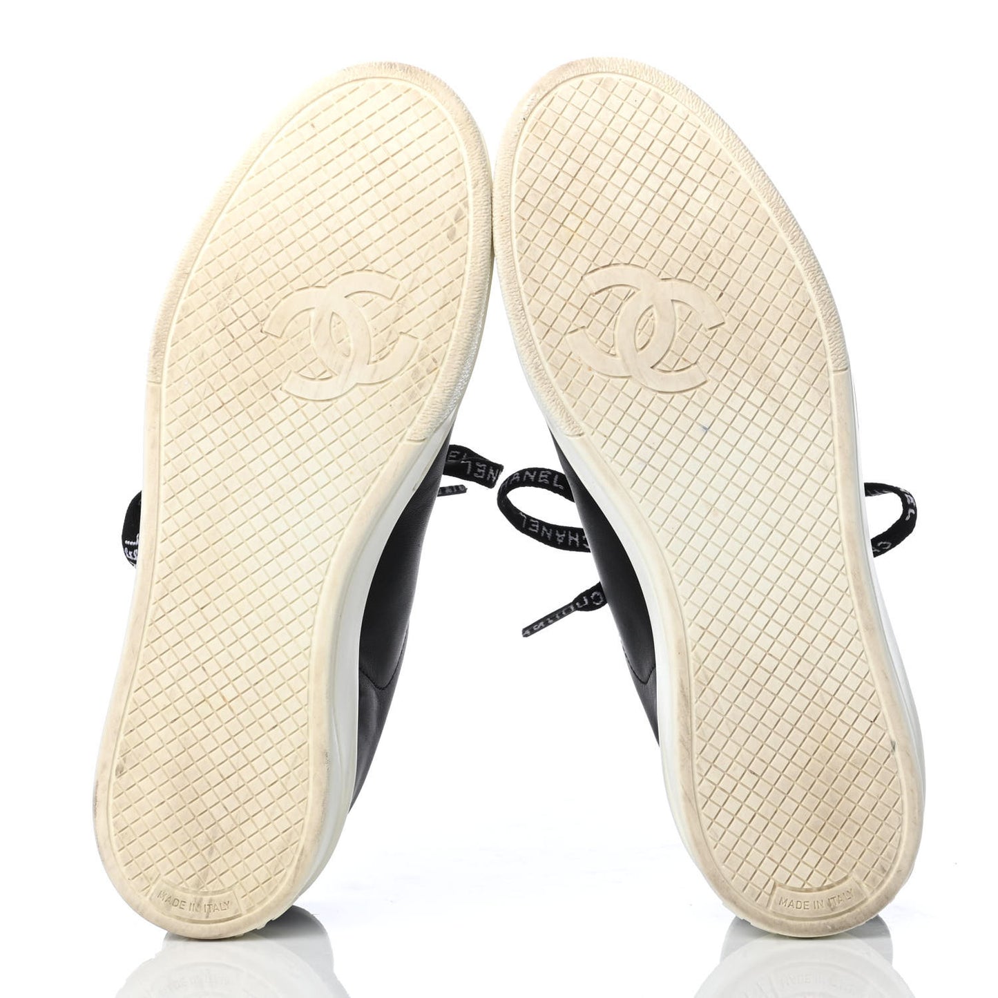 Calfskin CC Womens Sneakers 36.5 Black