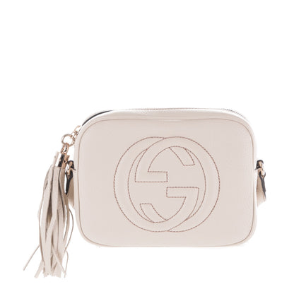 Gucci Pebbled Calfskin Small Soho Disco Bag Off White 1 of 7