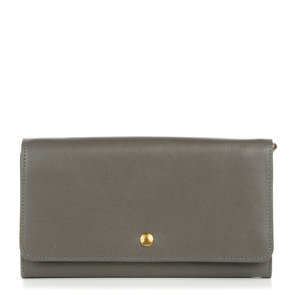 Louis Vuitton Cuir Boudoir Sarah Chain Wallet Gray 1 of 7