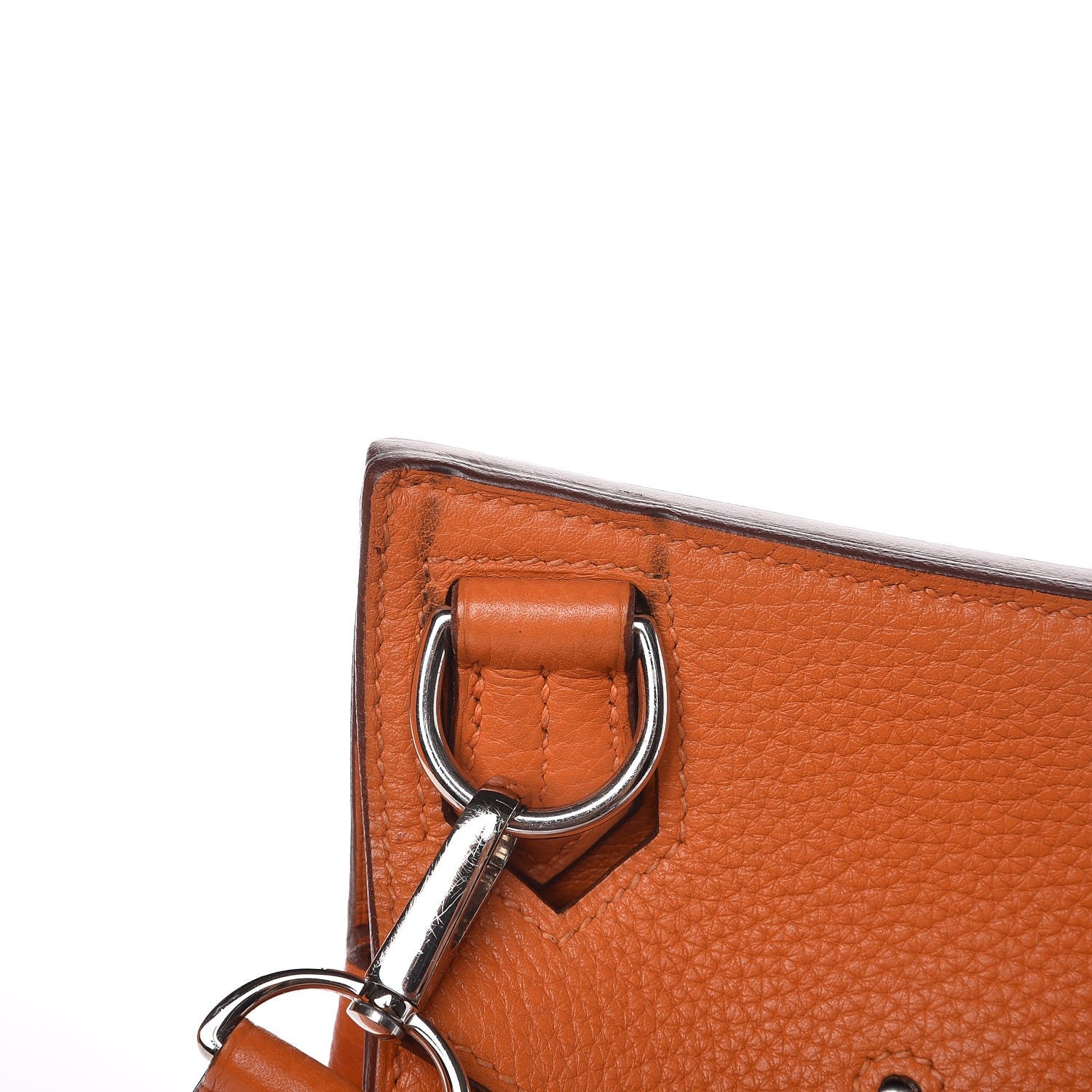 Hermes Taurillon Clemence Jypsiere 28 Orange 11 of 14