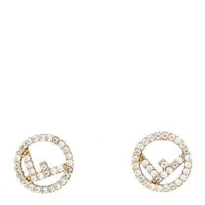 Fendi Metal Crystal F is Fendi Earrings Gold 1 of 5