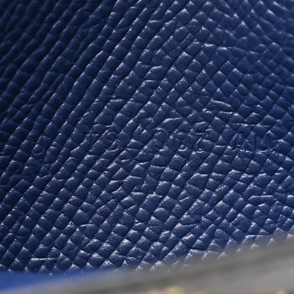 Hermes Epsom Tricolor Kelly Pocket Compact Wallet Black Rouge H Bleu Saphir 7 of 8