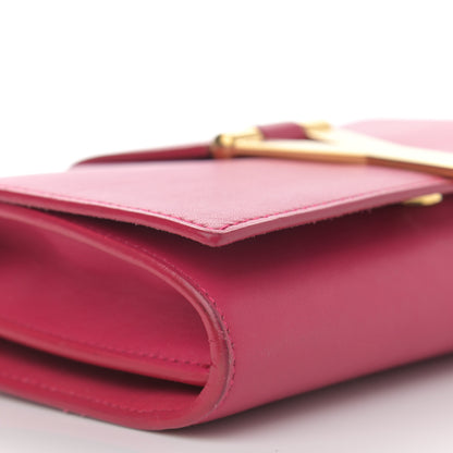 Saint Laurent Calfskin Small Classic Y Satchel Bag Fuchsia 10 of 15