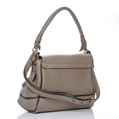 Chloe Suede Calfskin Small Owen Flap Bag Motty Grey 3 of 8