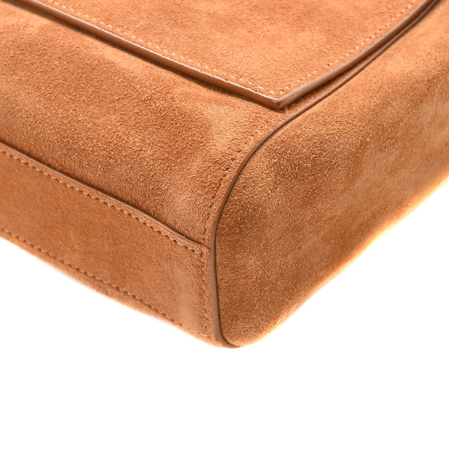 Saint Laurent Smooth Calfskin Suede Medium Reversible Monogram Kate Satchel Light Ochre 9 of 16
