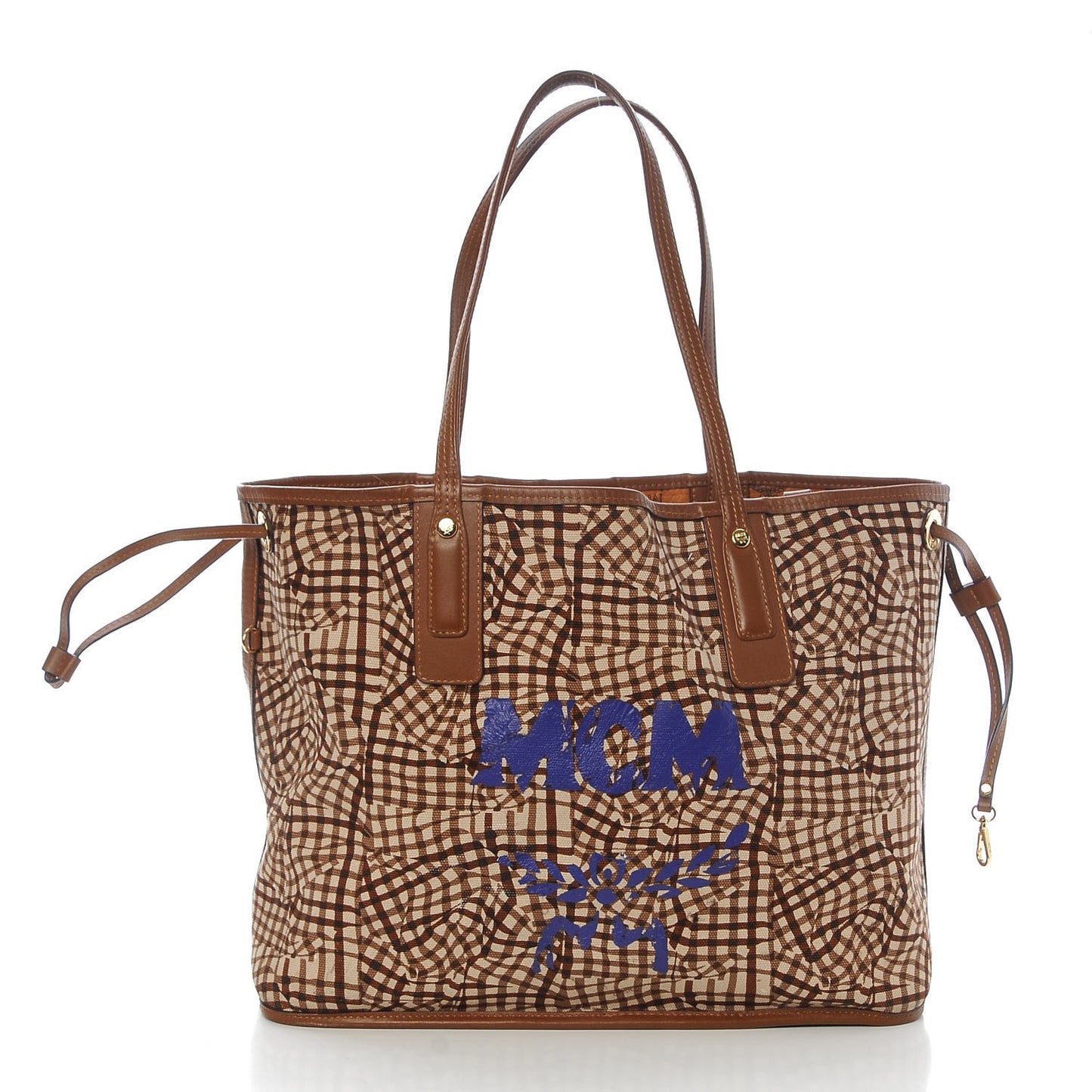 Visetos Medium Liz Reversible Shopper Tote Cognac