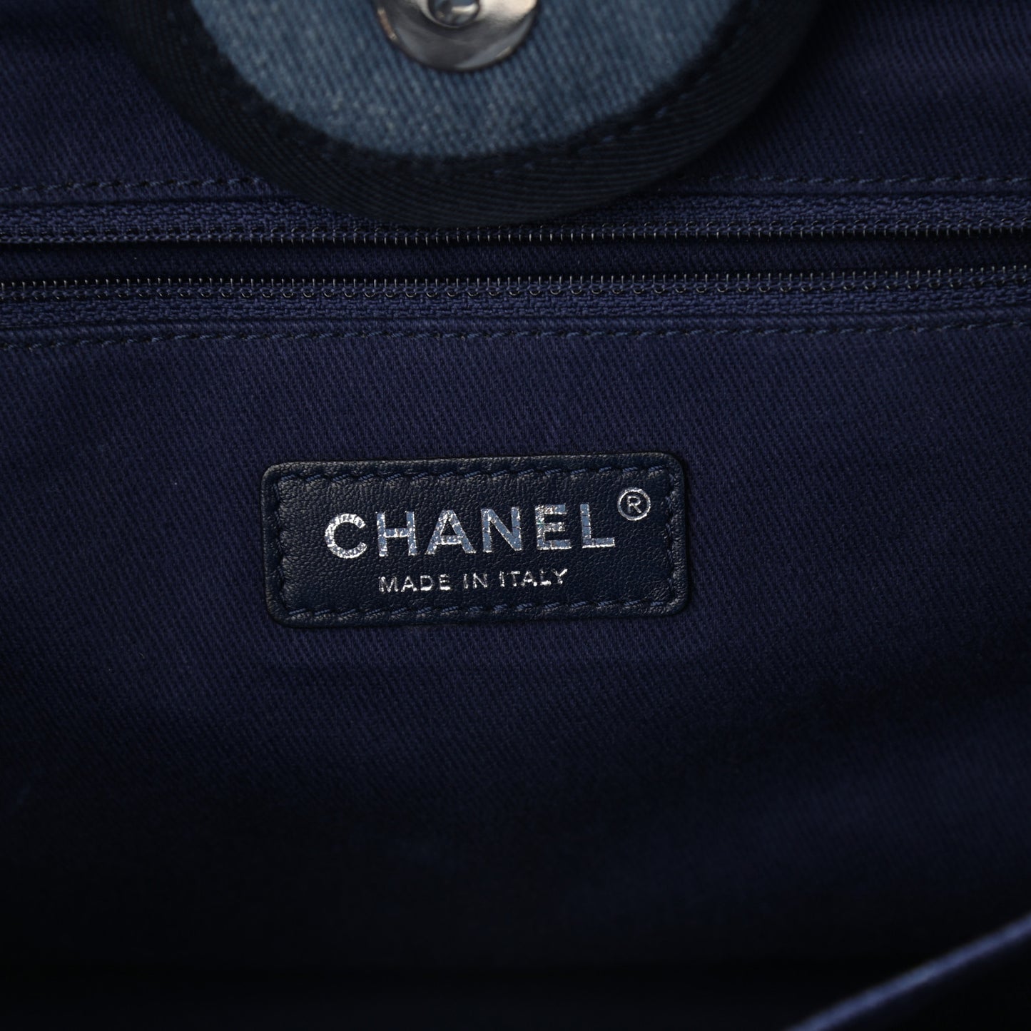 Denim Large Deauville Tote Blue