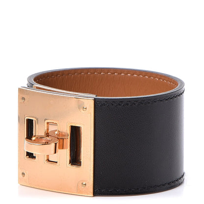 Hermes Chamonix Kelly Dog Bracelet Black 1 of 6