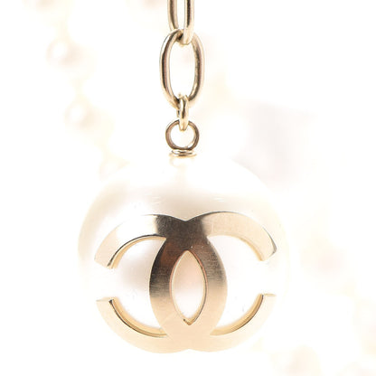 Chanel Pearl CC Long Necklace Gold 5 of 6