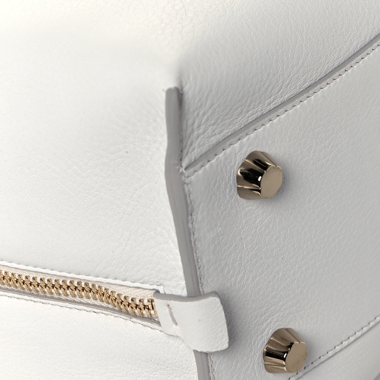 Salvatore Ferragamo Calfskin Large Jet Set Shopper Tote White 7 of 11