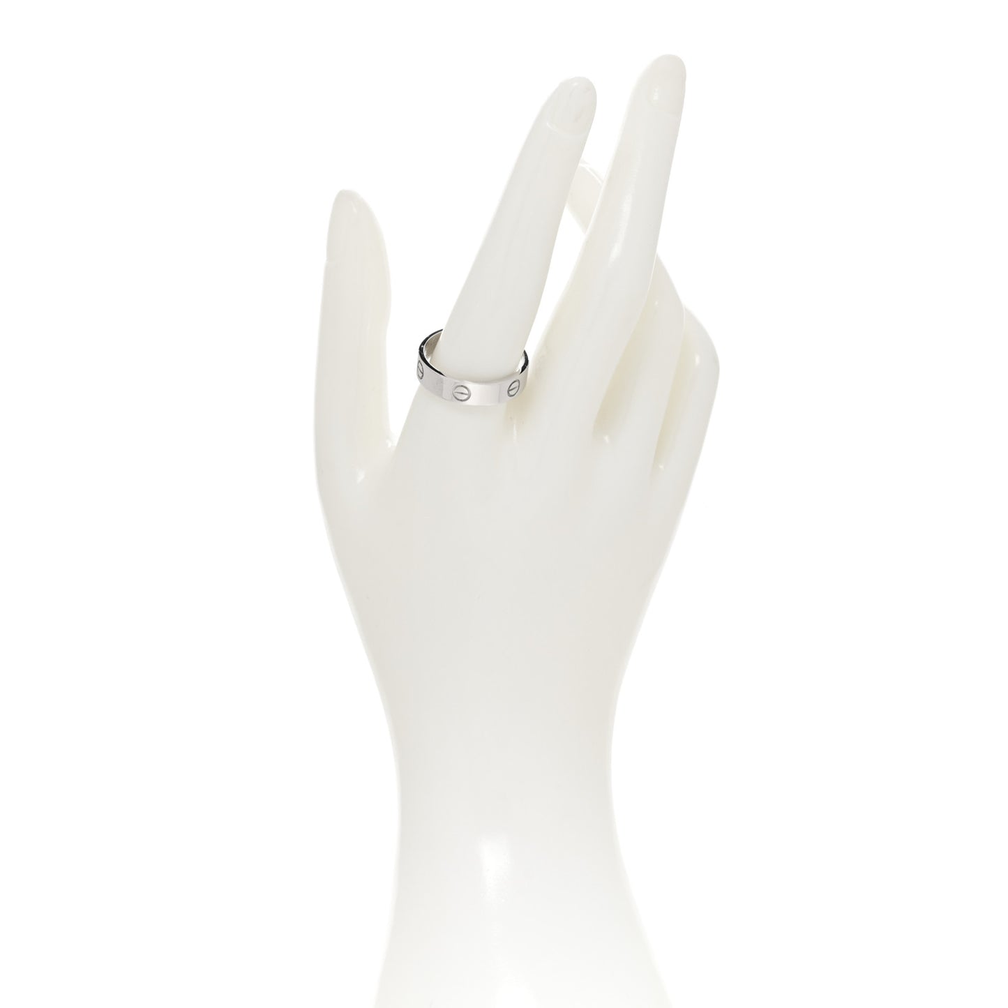18K White Gold 5.5mm LOVE Ring 65 11