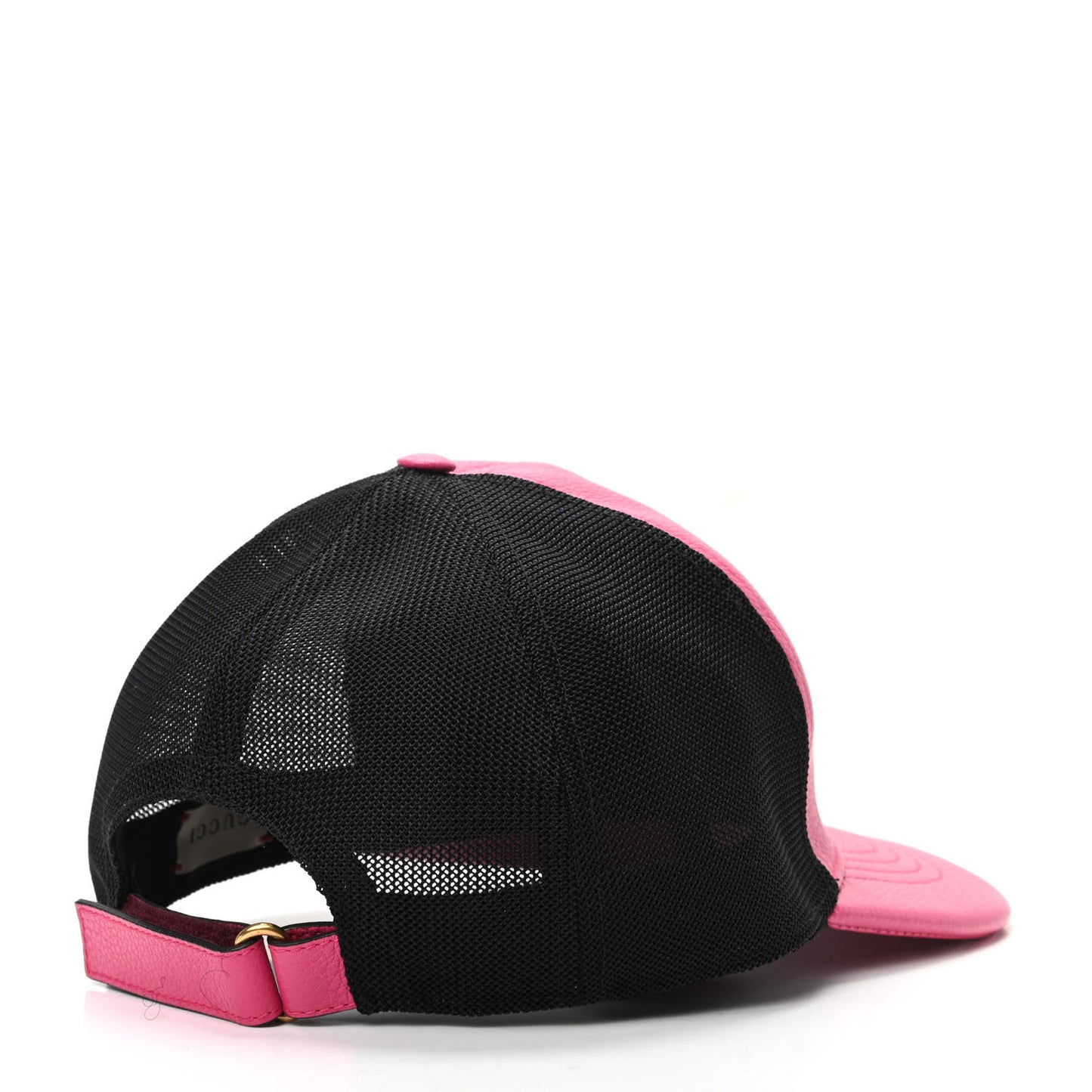 Cripto Calfskin Logo Baseball Hat M Fuxia Black