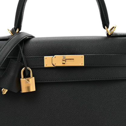 Hermes Epsom Kelly Sellier 28 Black 8 of 11