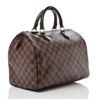 Louis Vuitton Damier Ebene Speedy 30 3 of 9