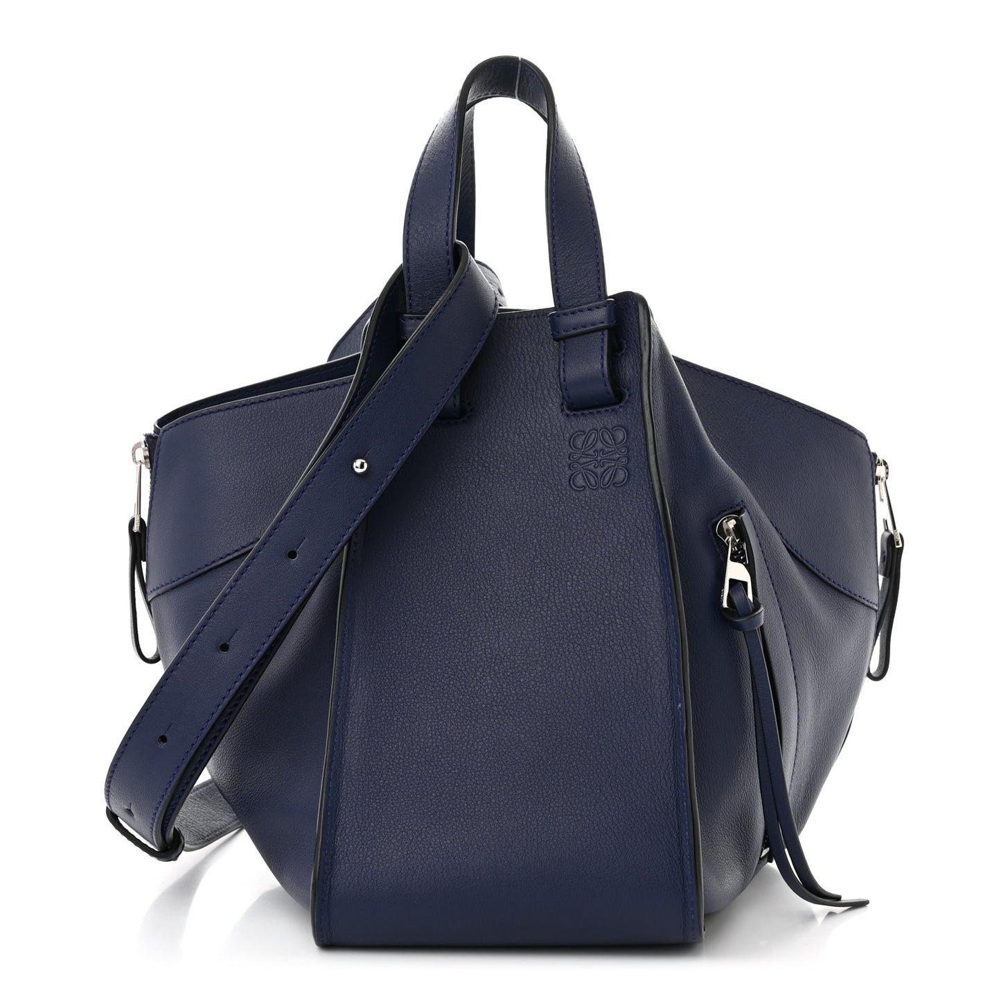 Calfskin Small Hammock Shoulder Bag Marine
