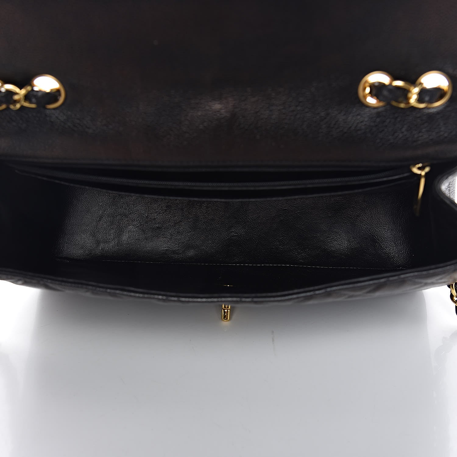 Chanel Caviar Quilted Jumbo Single Flap Black 5 of 27