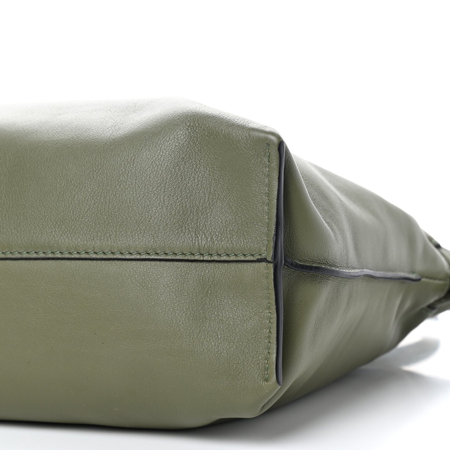 Calfskin Small Flamenco Knot Bag Avocado Green