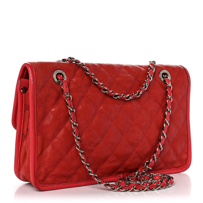 Chanel Caviar Quilted Medium French Riviera Flap Red 3 of 13