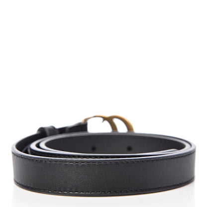 Gucci Calfskin Double G 20mm Belt 70 28 Black 3 of 6