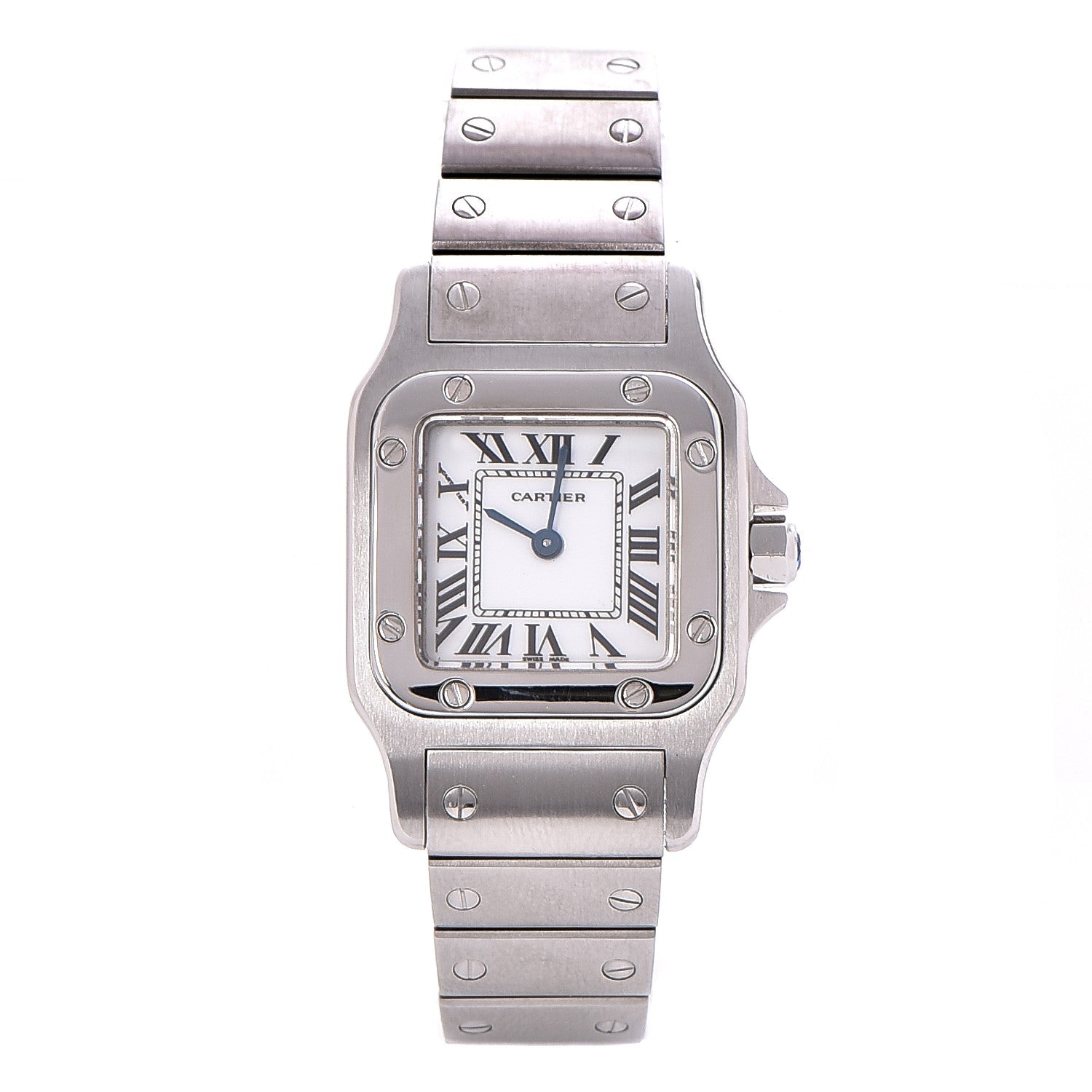 Cartier Stainless Steel 24mm Santos de Galbee Quartz Watch 1 of 7
