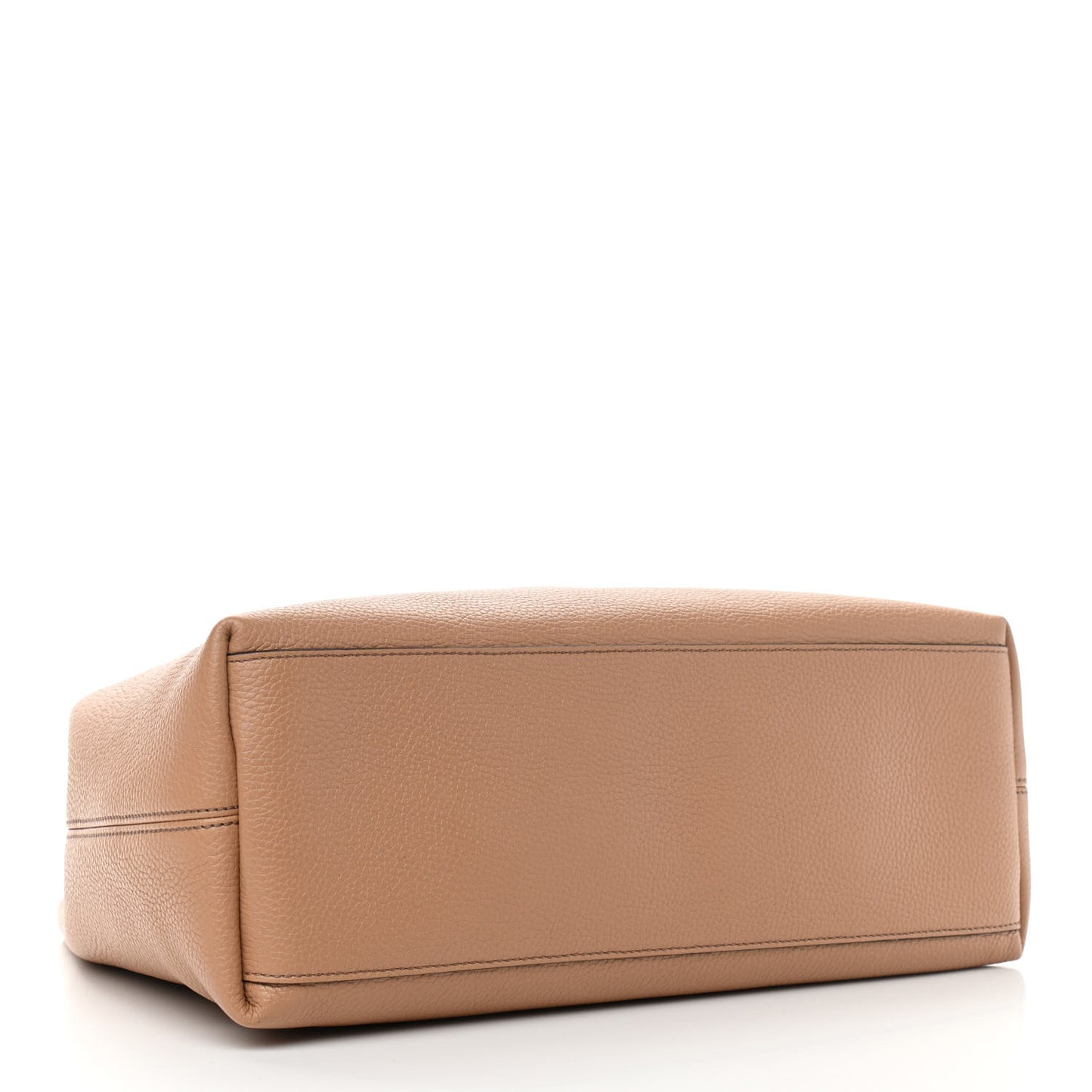 Pebbled Calfskin Medium Soho Chain Shoulder Bag Camelia