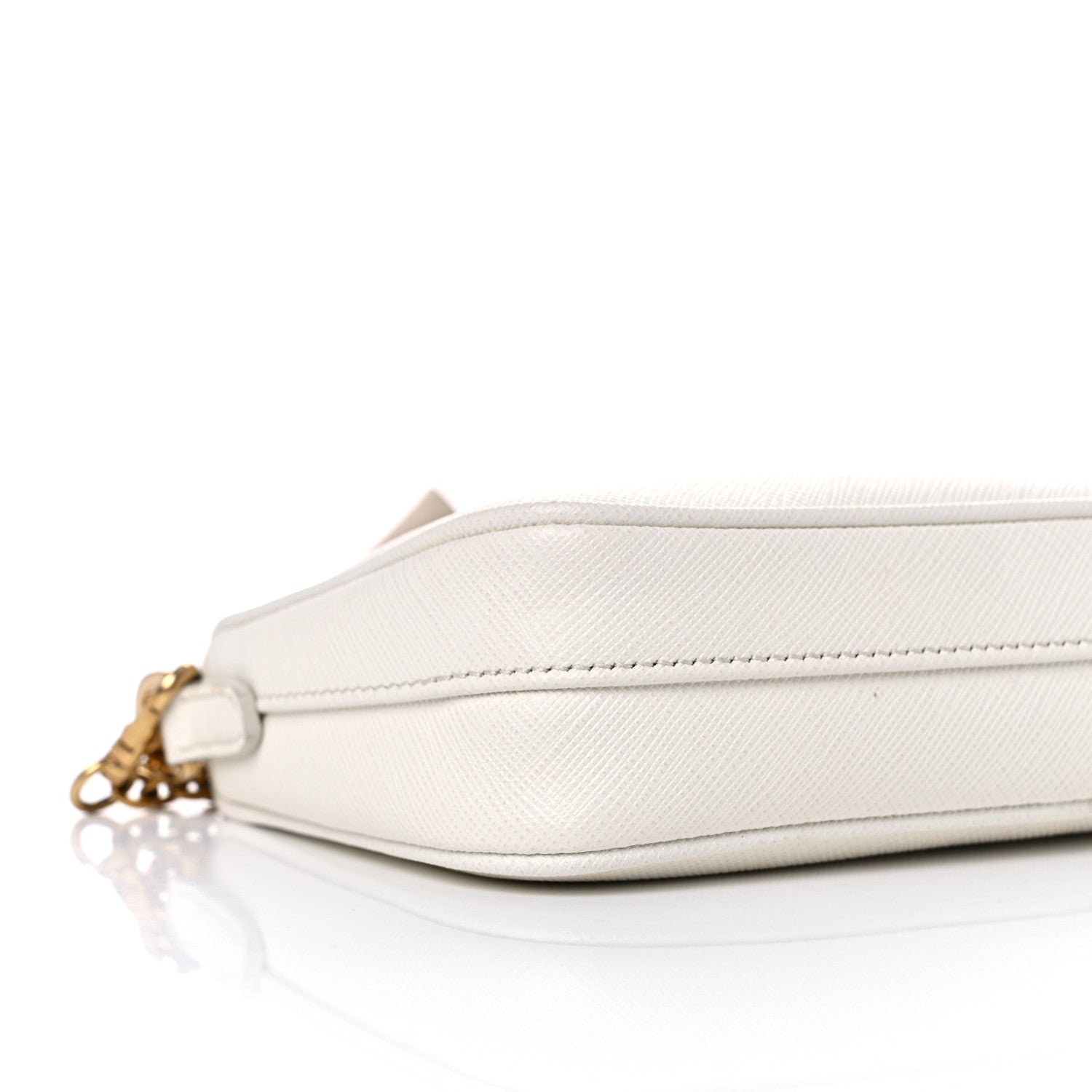 Prada Saffiano Re-Edition 2005 Shoulder Bag White 8 of 9