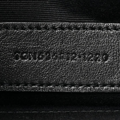 Saint Laurent Grain De Poudre Chevron Monogram Monochrome Bill Pouch Black 7 of 10