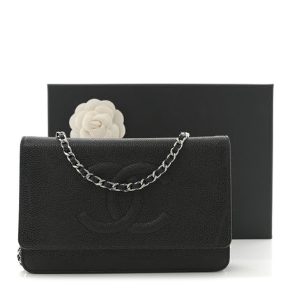 Chanel Caviar Timeless CC Wallet on Chain WOC Black 11 of 11