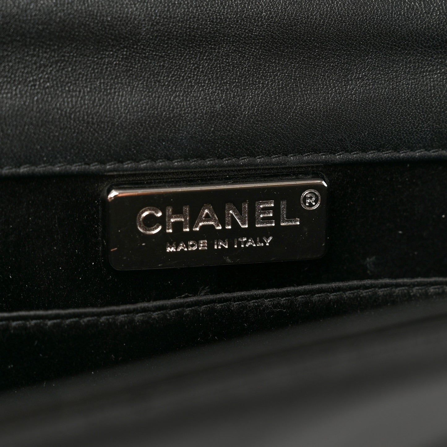 Patent Quilted Boy Flap Clutch Black