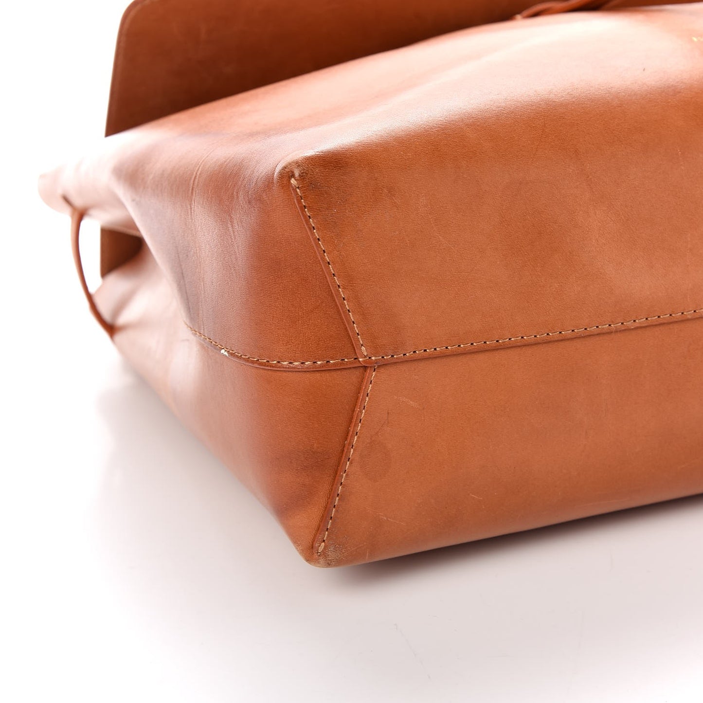 Calfskin Lady Bag Cammello Azzurro