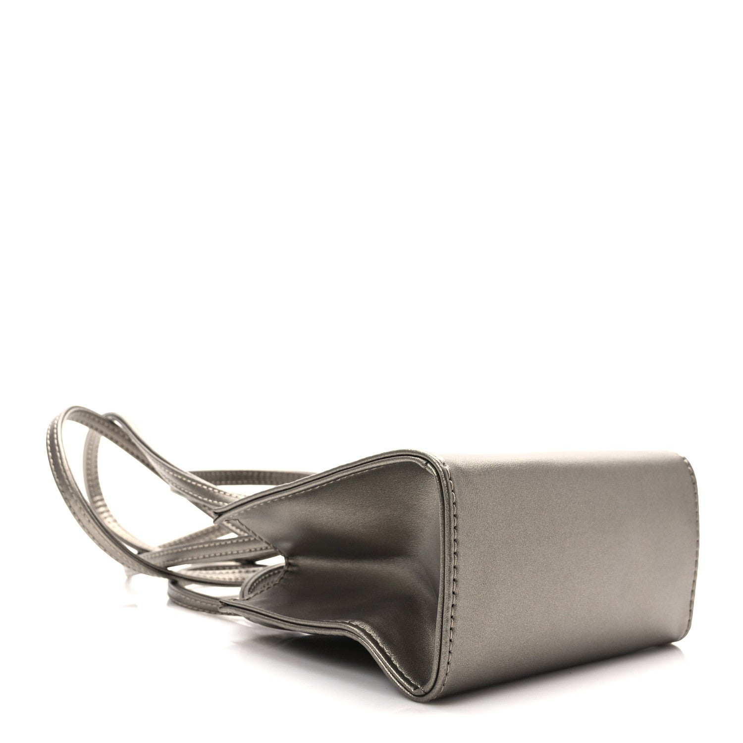 Telfar Metallic Vegan Leather Small Shopping Bag Bronze 4 of 9