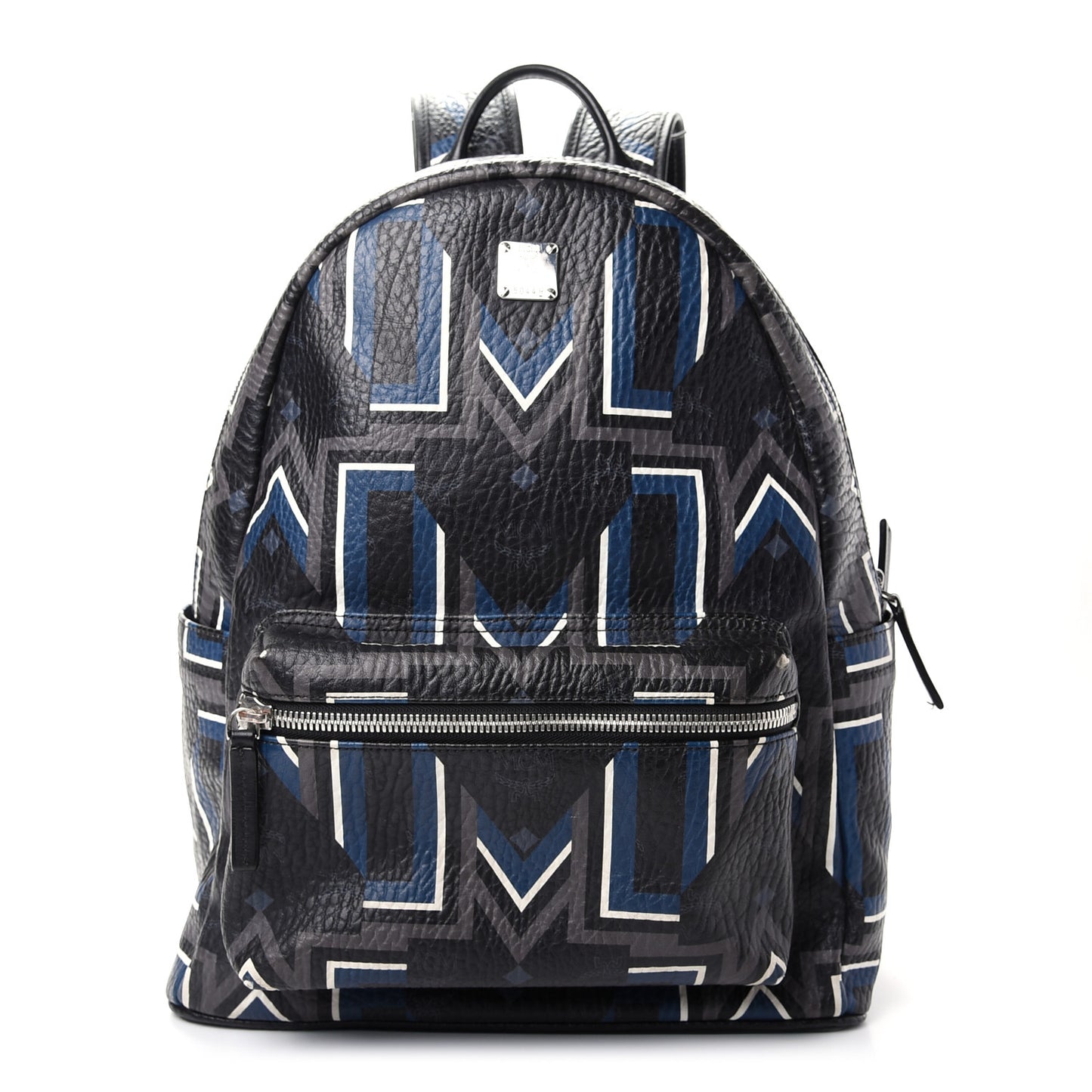 Visetos Gunta Striped Printed Medium Stark Backpack Black