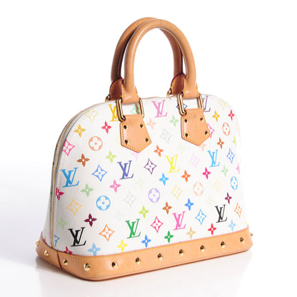 Louis Vuitton Monogram Multicolor Alma White 3 of 7