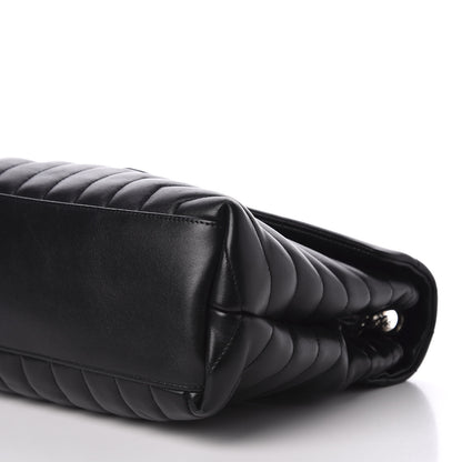 Saint Laurent Calfskin Y Quilted Monogram Medium Loulou Chain Satchel Black 6 of 11