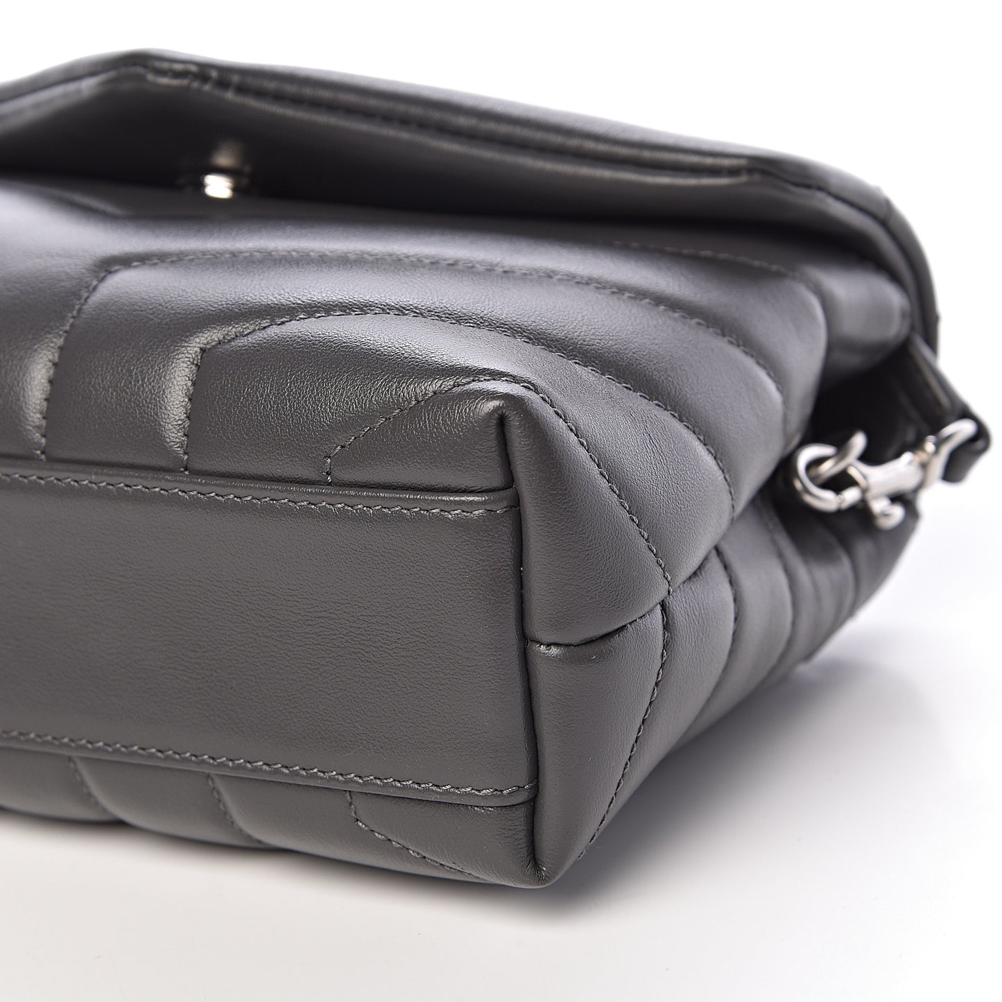 Calfskin Y Quilted Monogram Toy Loulou Crossbody Bag Earth