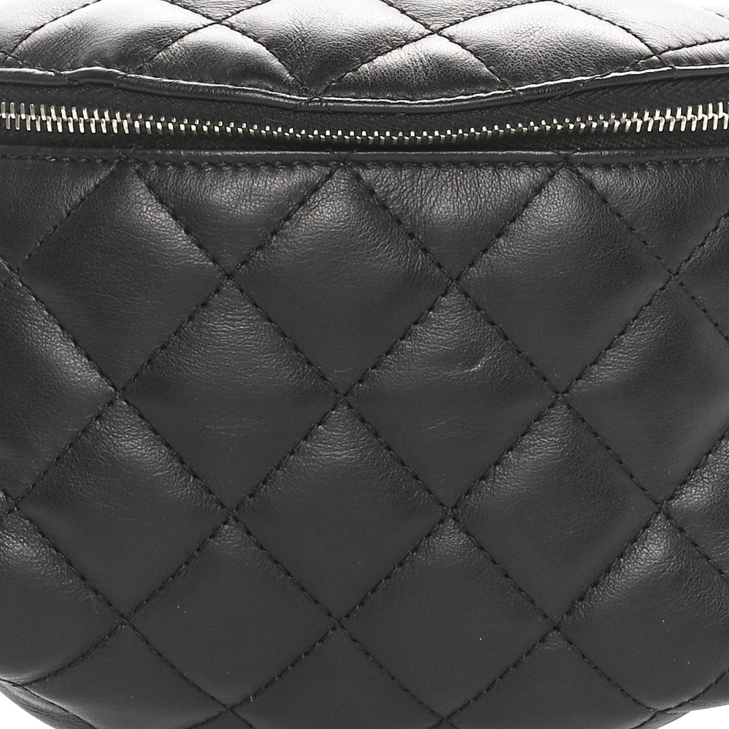 Chanel Calfskin Quilted Waist Belt Bag Black 8 of 10