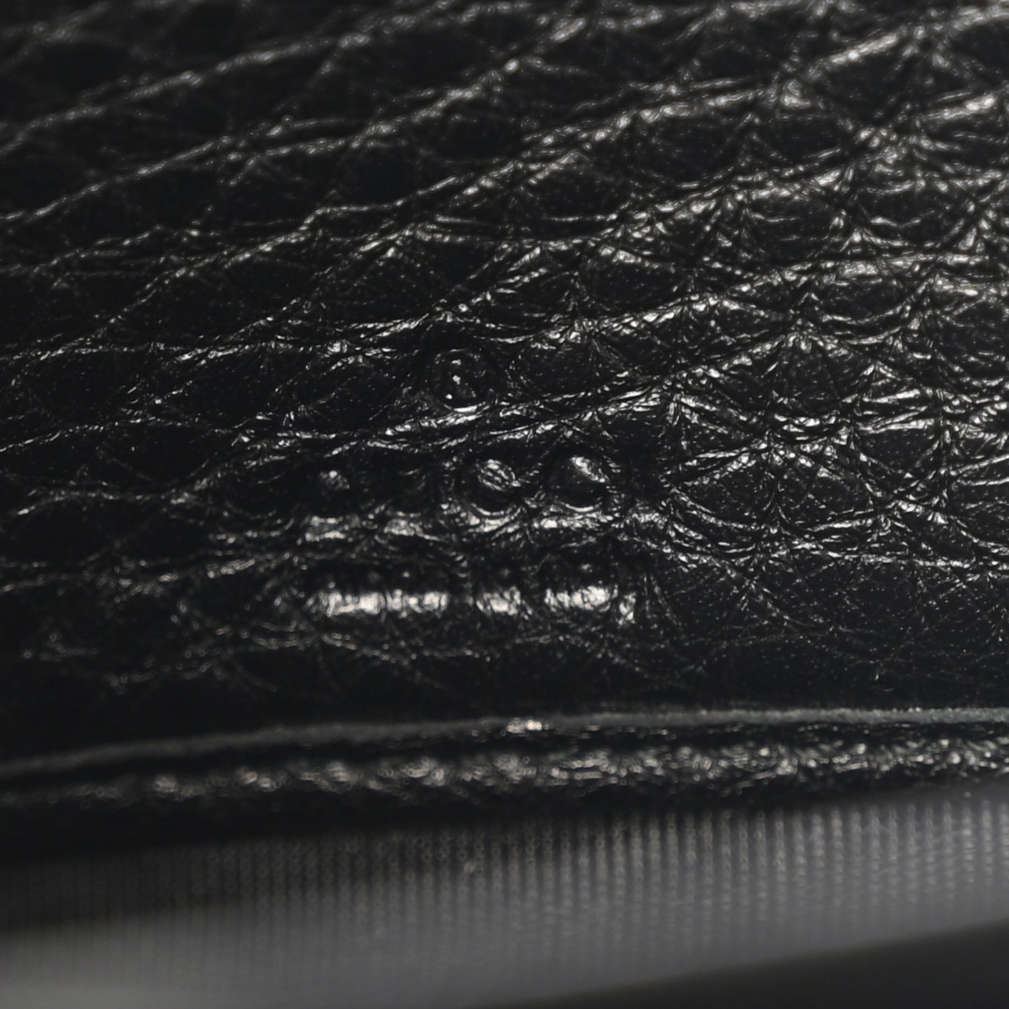 Monogram Calfskin Zip Around Wallet Black