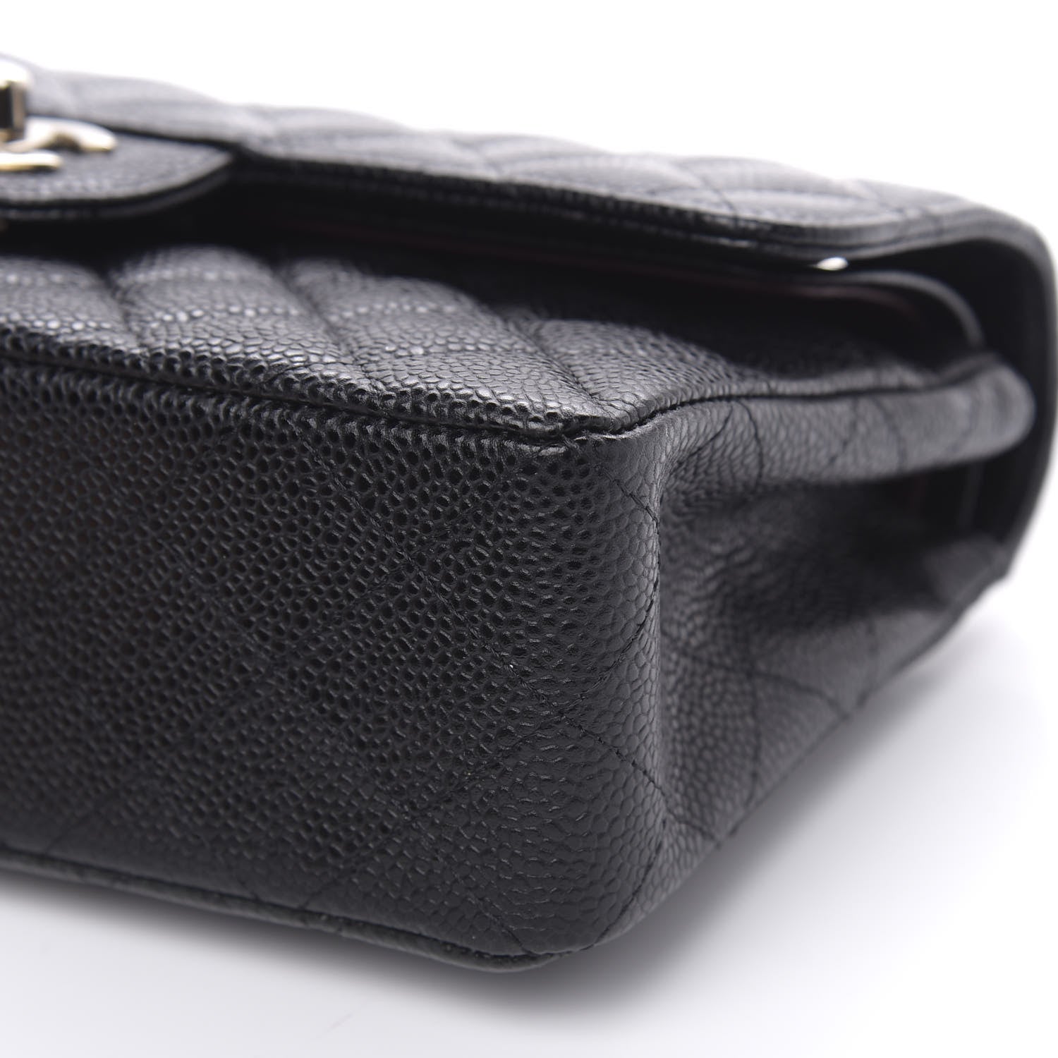 Chanel Caviar Quilted Small Double Flap Black 11 of 12