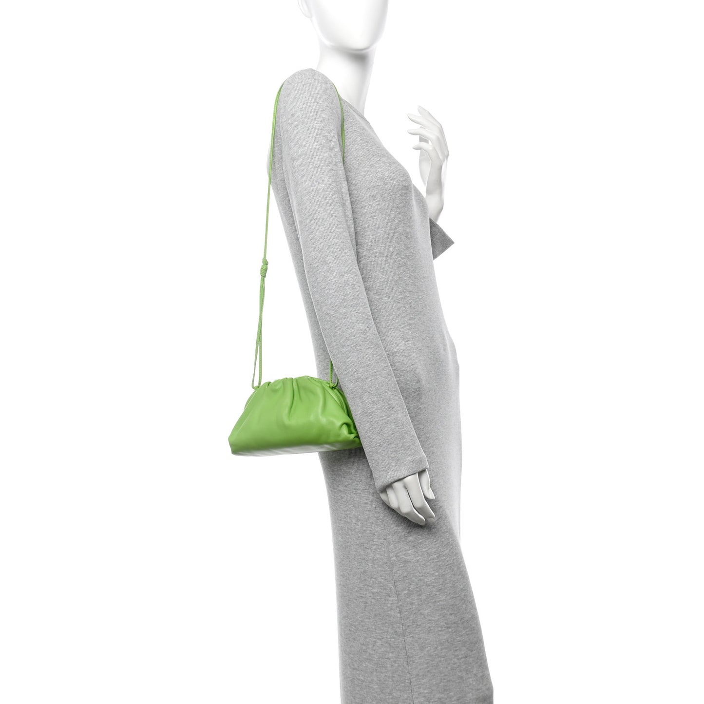 Butter Calfskin The Mini Pouch Acid Green
