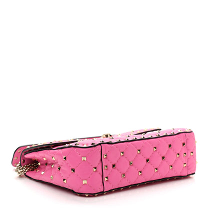 Valentino Garavani Nappa Medium Rockstud Spike Shoulder Bag Pink Orchid 4 of 8