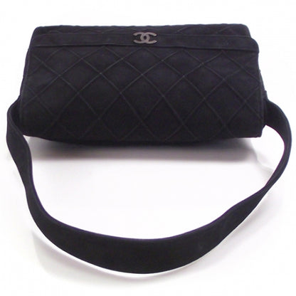 Chanel Vintage Suede Diamond Stitch Flap Bag 6 of 13