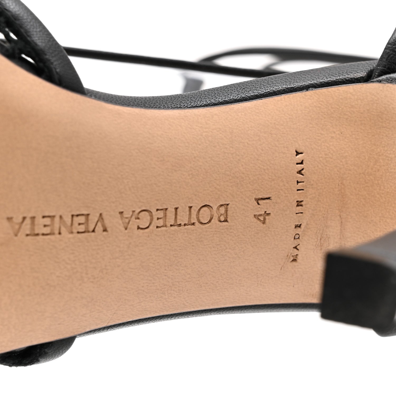 Bottega Veneta Mesh Nappa Stretch Ankle Tie 90mm Sandals 41 Black 7 of 10