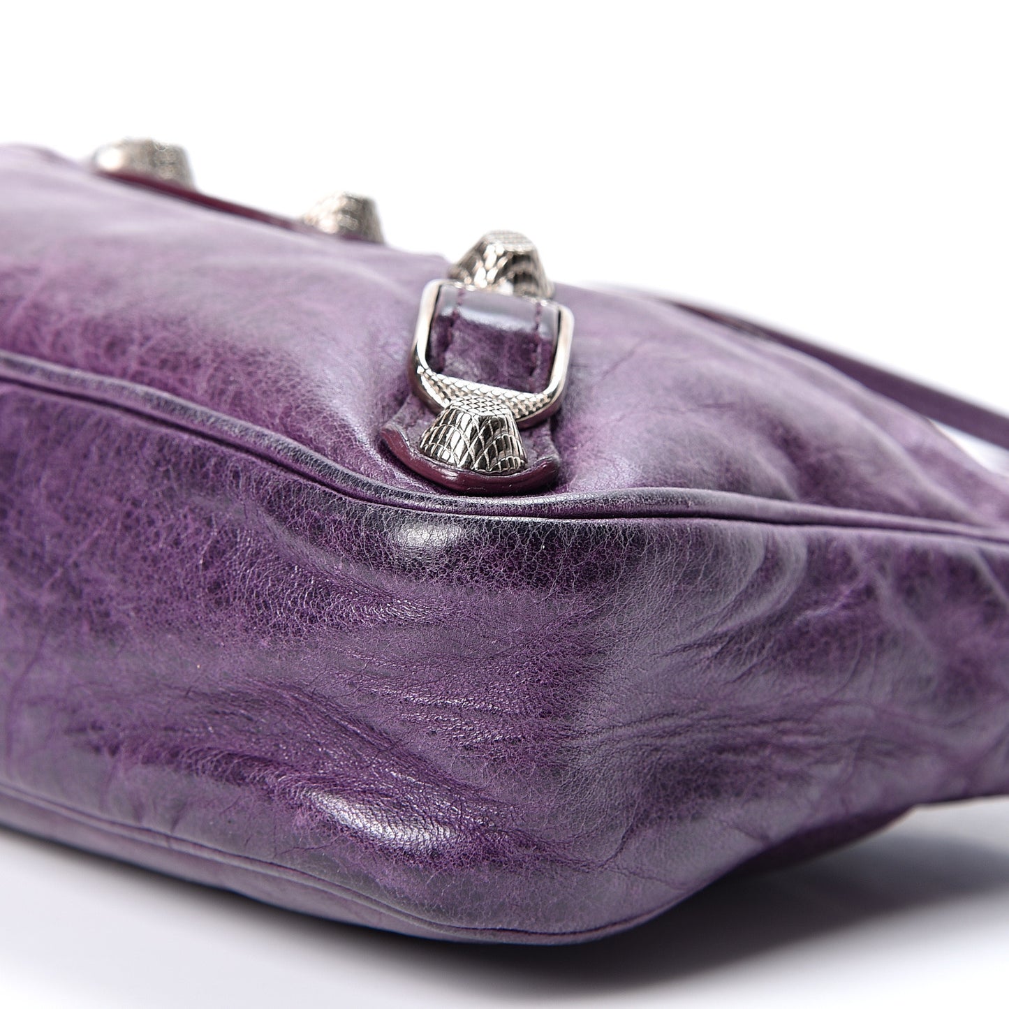 Agneau Giant 12 Silver Hardware Hip Violet