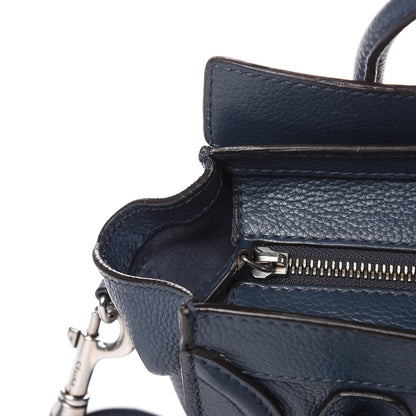 Celine Drummed Calfskin Nano Luggage Orage 12 of 17