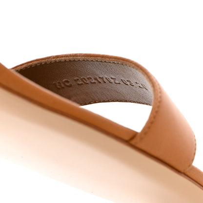 Hermes Nappa Bikini Sandals 37 Gold 6 of 10