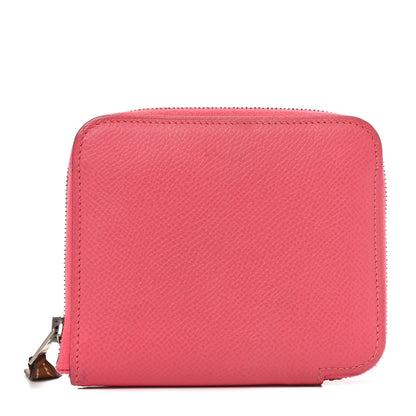 Hermes Epsom Silk'In Compact Wallet Rose Azalee 1 of 6