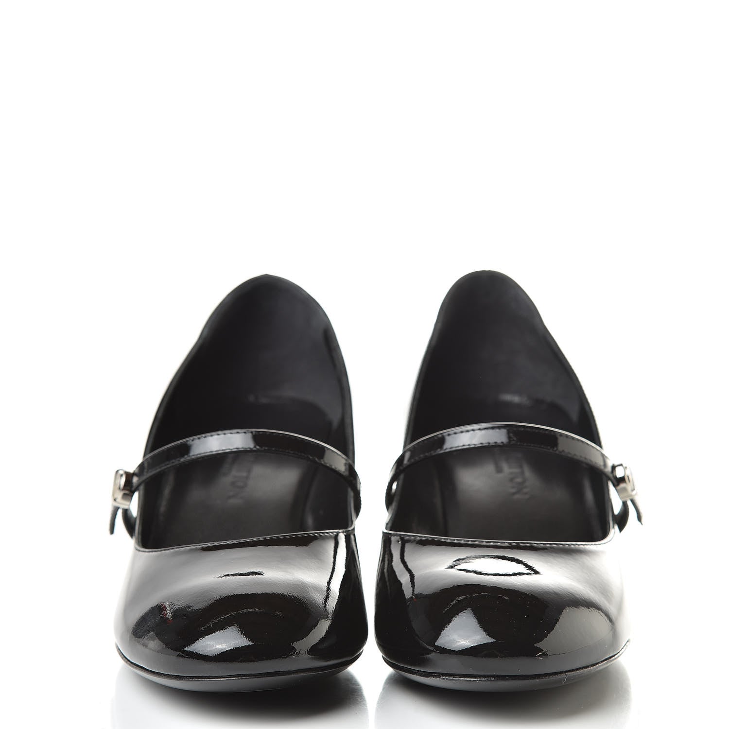 Louis Vuitton Patent Uniformes Silhouette 40mm Pumps 36.5 Black 2 of 8