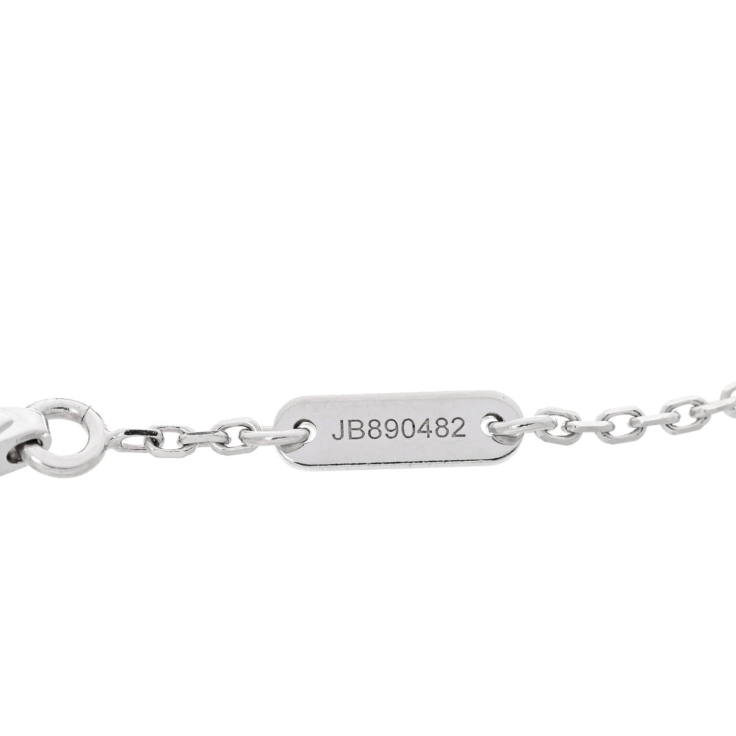 18K White Gold Diamond Sweet Alhambra Bracelet
