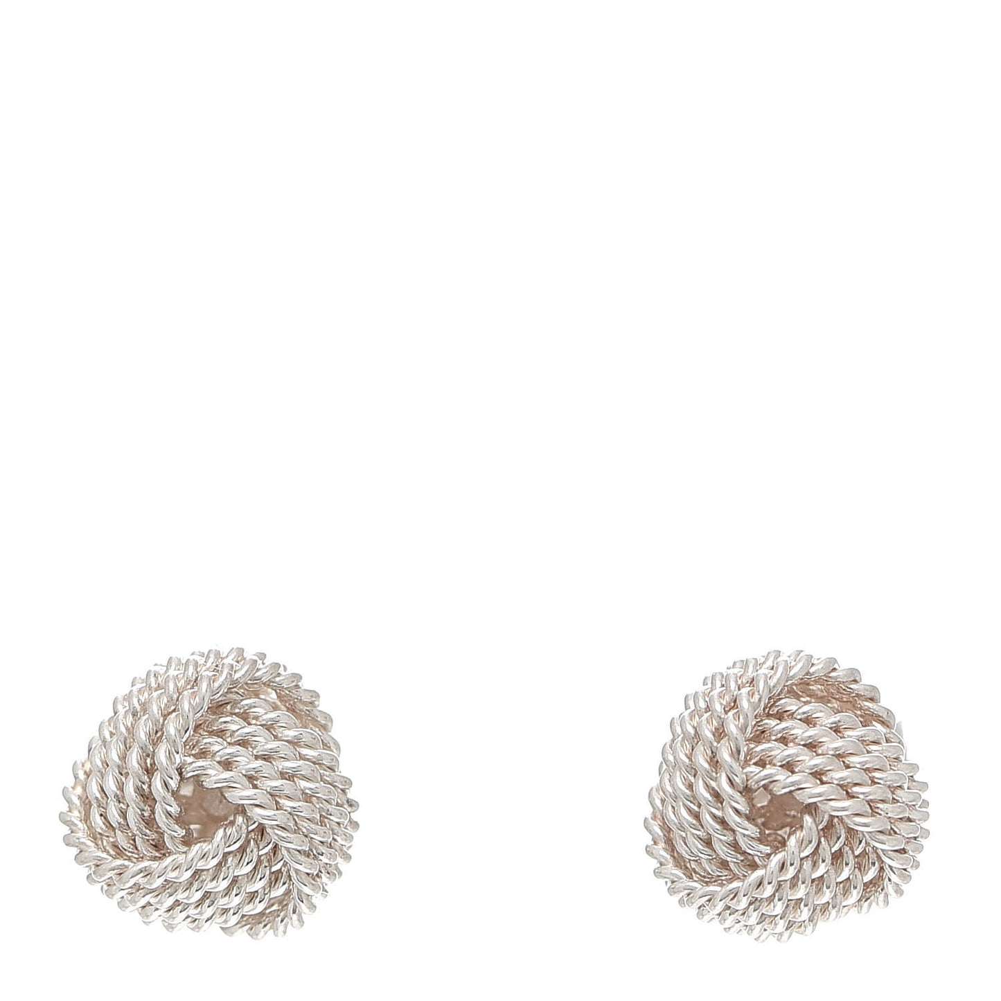 Sterling Silver Twist Knot Earrings