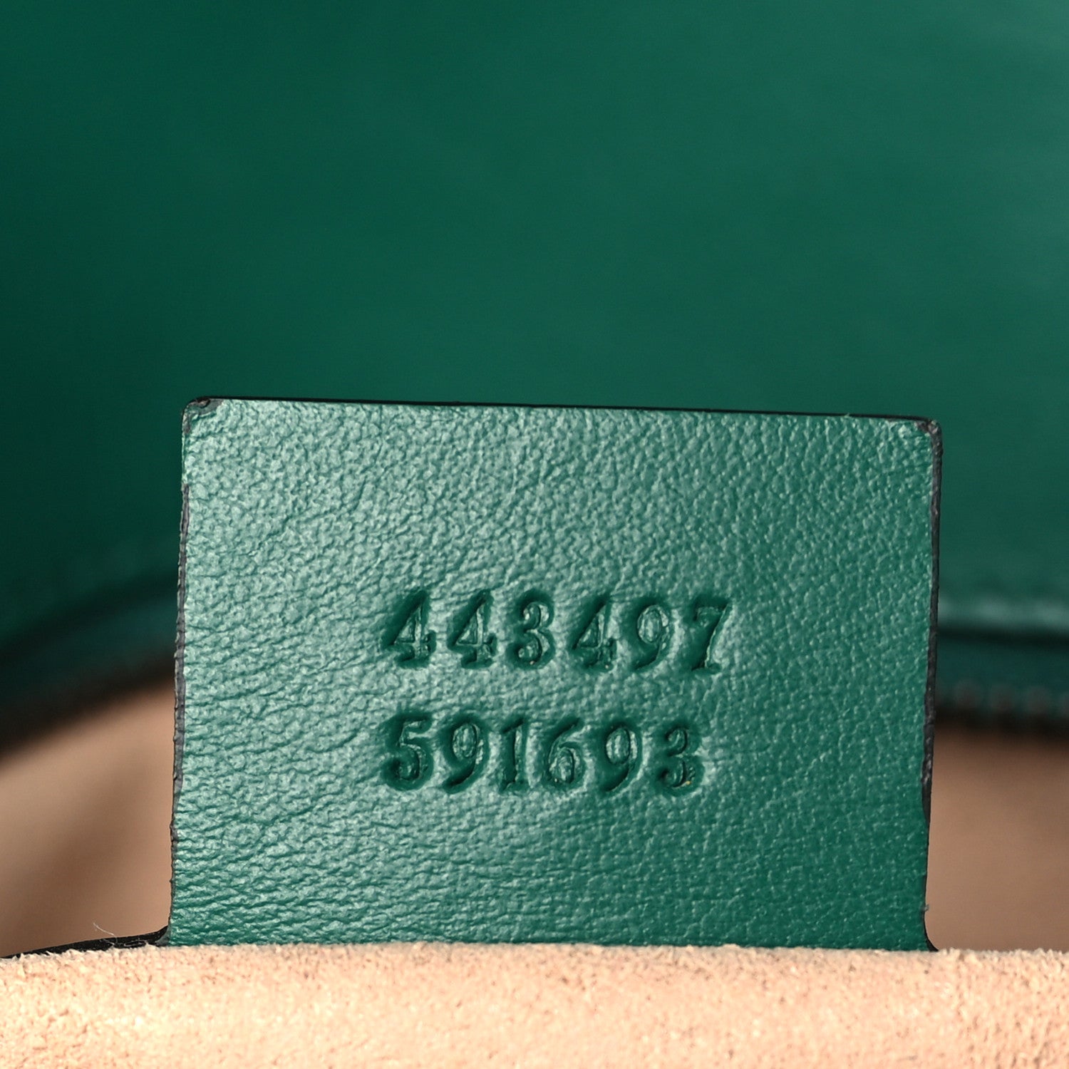 Gucci Calfskin Matelasse Small GG Marmont Shoulder Bag Emerald Green 7 of 9